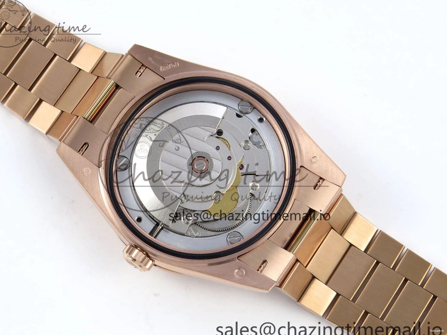 (Gain Best 40 RG A2836 Brown 228235 1:1 Weight) Noob Dial Edition Roman Bracelet President Date Day on 0326